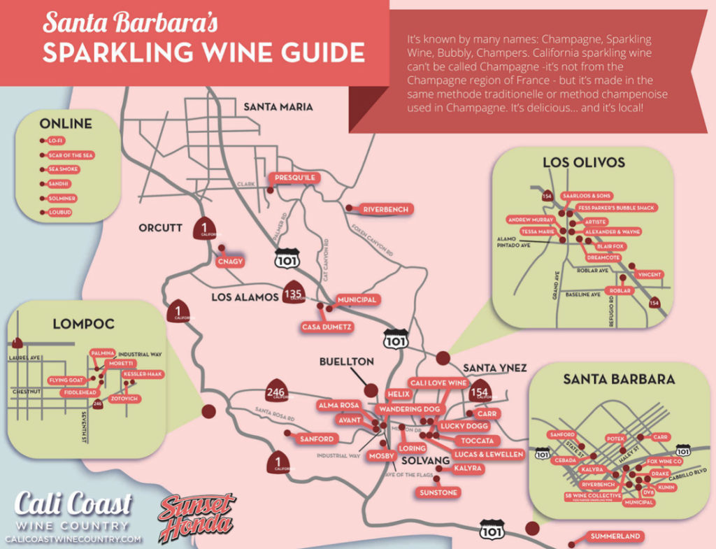 Santa Barbara Wine Country Map